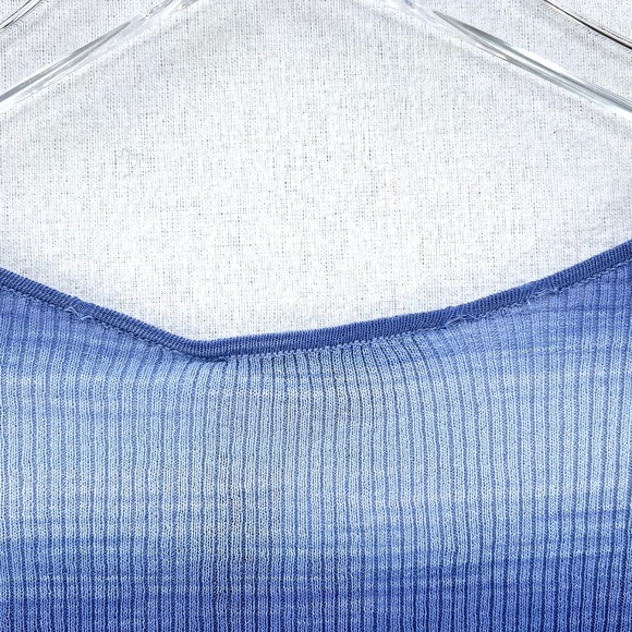 PALOMA WOOL Sweater Womens Medium Blue Sauce Button Ribbed Knit Cropped Top NWT - Picture 15 of 16